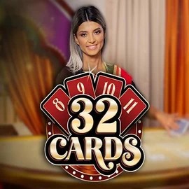 32 Cards online game logo by Ezugi on casinocazeuss.com