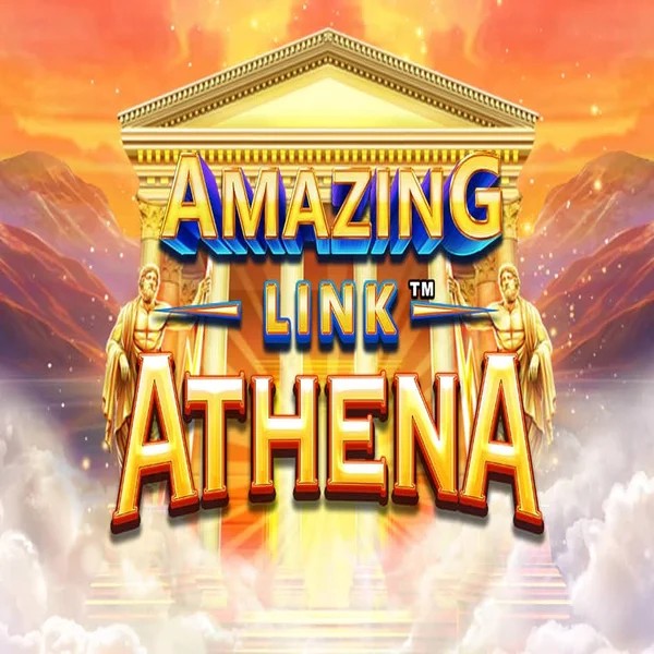 Amazing Link Athena slot logo by SpinPlay Games at Cazeus Casino
