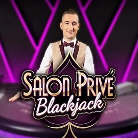 Official Live Casino logo: Blackjack Salon Privé by Ezugi at Cazeus Casino
