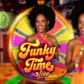 Funky Time by Evolution, showcased at casinocazeuss.com – game logo