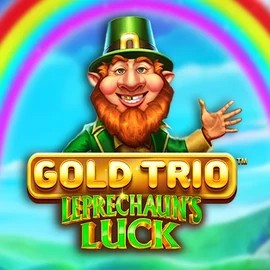 Gold Trio Leprechaun's Luck logo by Playtech at Cazeus Casino