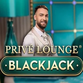 Privé Lounge Blackjack online game logo by Pragmatic Play on casinocazeuss.com