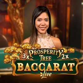 Prosperity Tree Baccarat logo by Evolution at Cazeus Casino