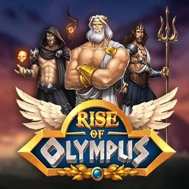 Slots logo of Rise of Olympus from Play'n GO at Cazeus Casino