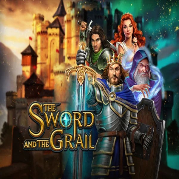 The Sword and the Grail logo by Play'n GO at Cazeus Casino